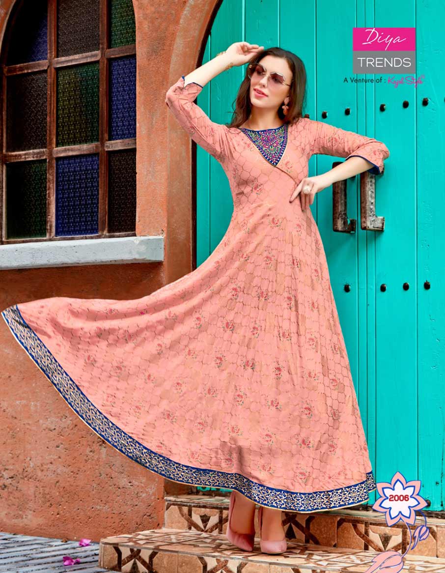 Galleria's Vol-2 Diya Trends Long Embroidery Kurti Galleria's Vol-2 Diya Trends Long Embroidery Kurti